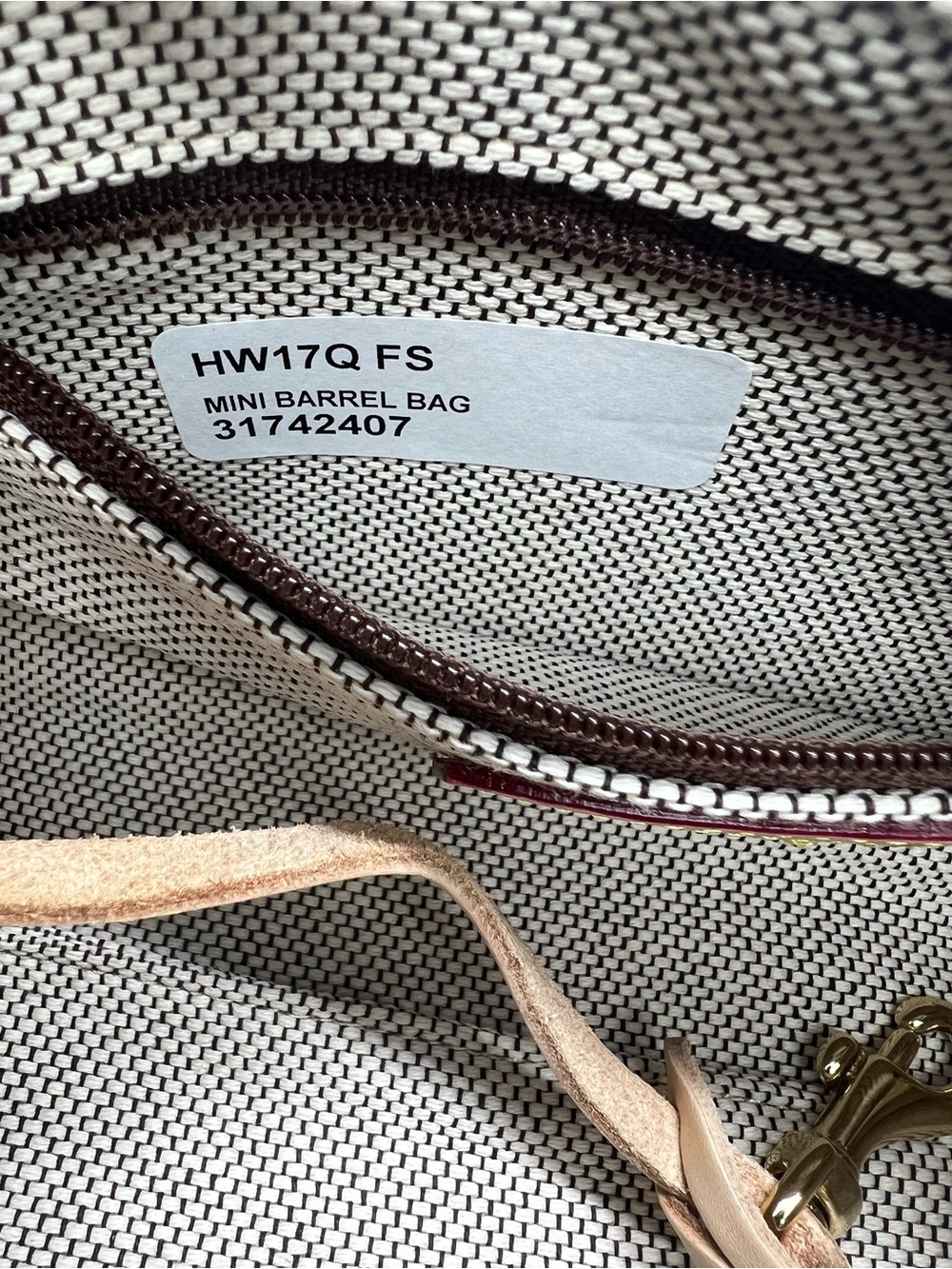 DOONEY & BOURKE Y2K Mini Barrel Monogram Green Canvas Leather Trim Shoulder Bag - Picture 14 of 15